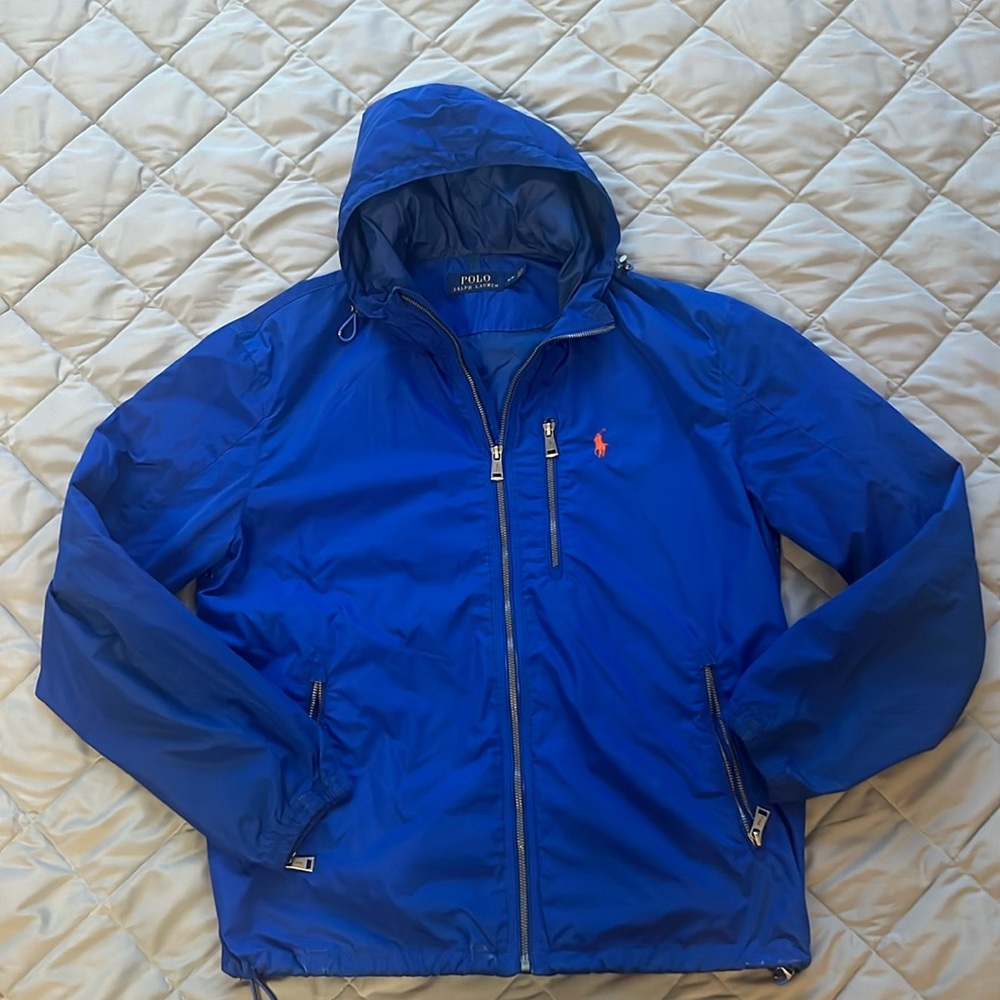 Polo Ralph Lauren Windbreaker/Rain Jacket Blue Medium